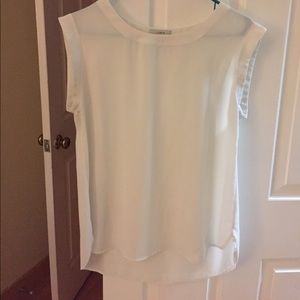 White J crew drapey top Size 6